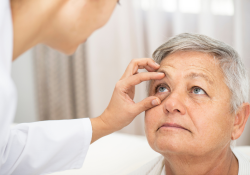 eyelid surgery specialist in Gaithersburg during a consultation